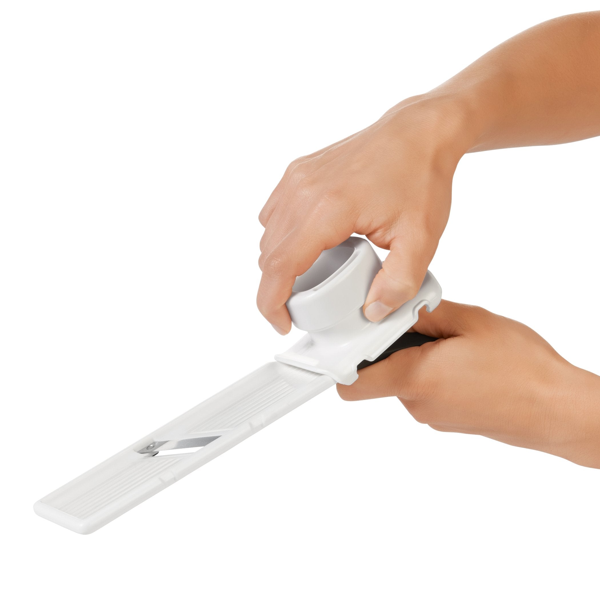 OXO Good Grips Garlic Slicer bi-directional blade slices in both directions