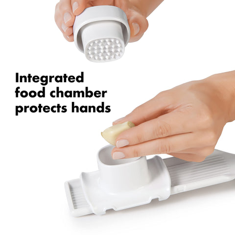 OXO Good Grips Garlic Slicer soft non-slip handle for comfortable grip