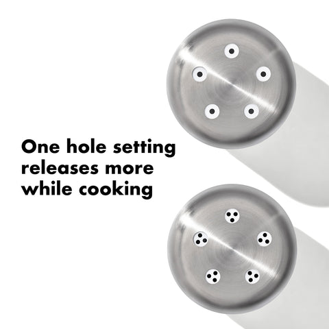 OXO Good Grips shaker on kitchen counter ready for everyday seasoning.