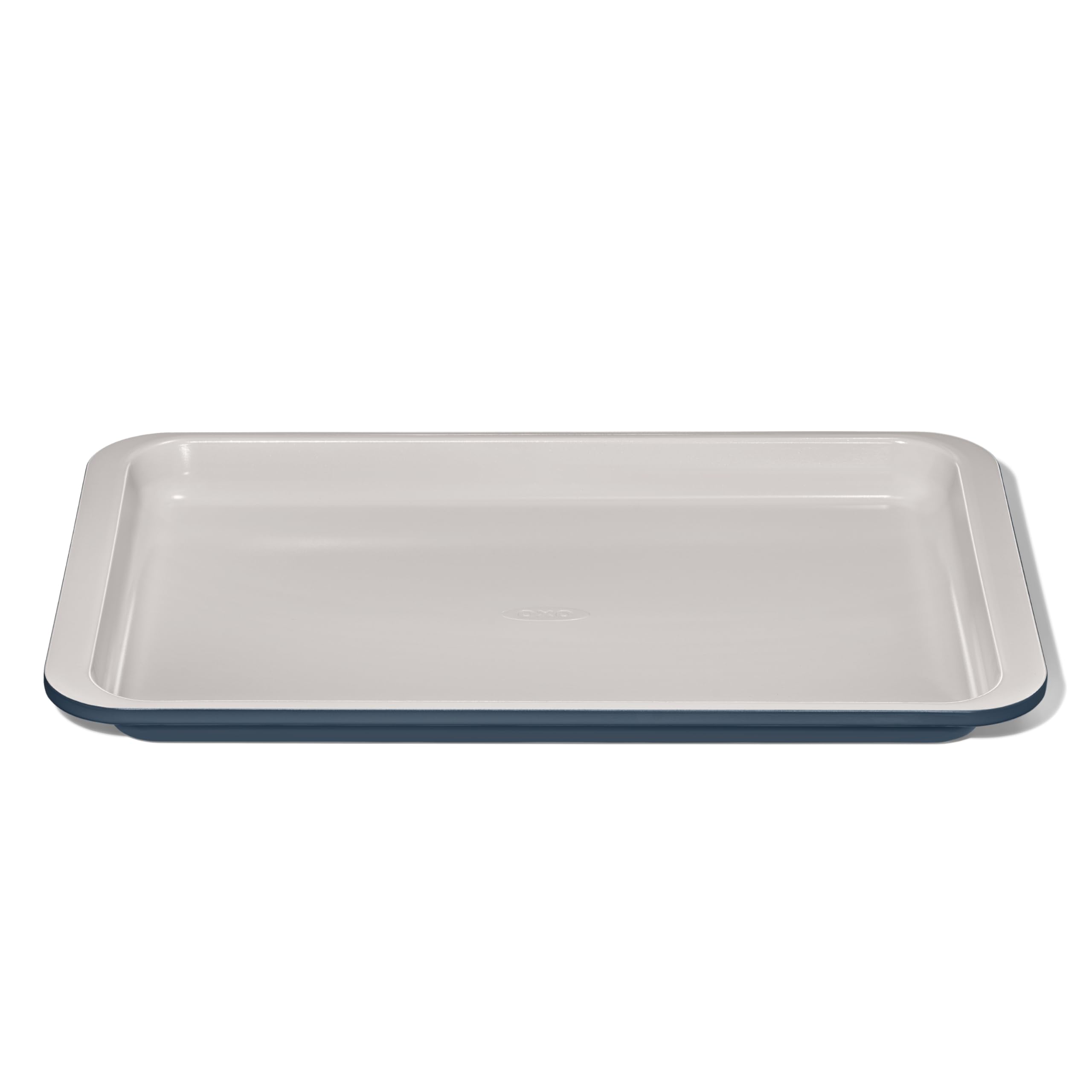 OXO Good Grips jelly roll pan top view highlighting even browning with ceramic coating