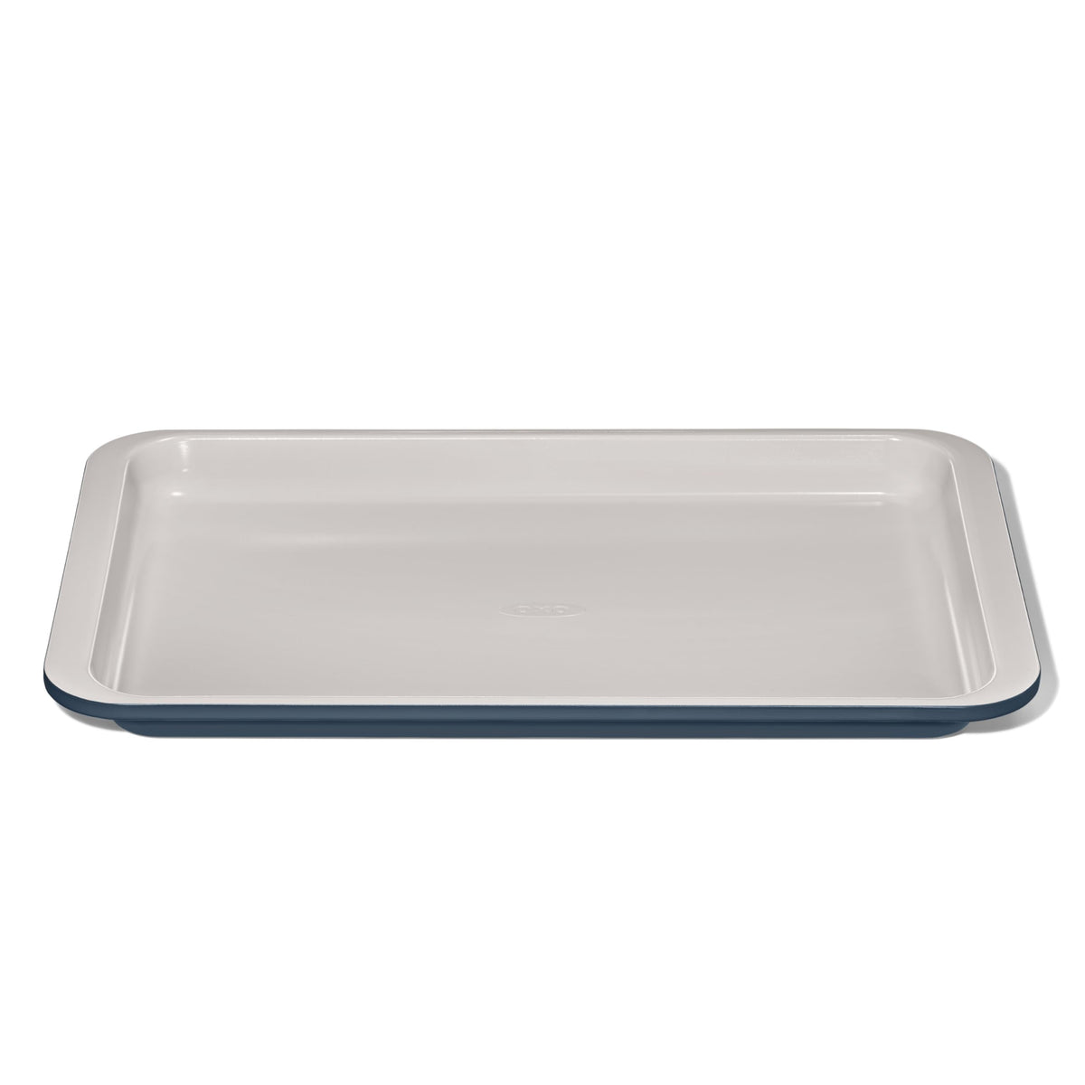 OXO Good Grips jelly roll pan top view highlighting even browning with ceramic coating