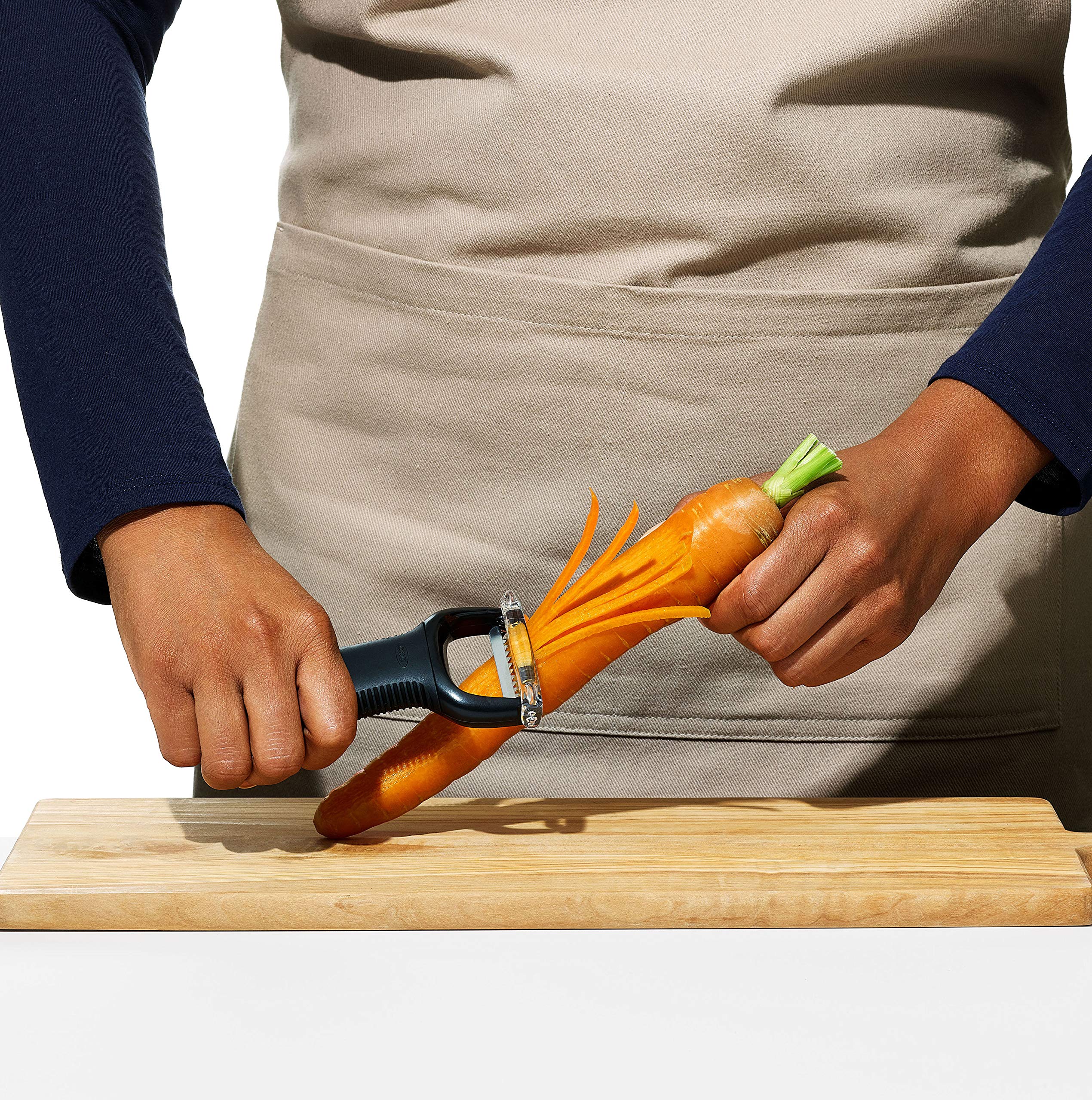 OXO Good Grips Julienne Peeler compact design saves space in drawers
