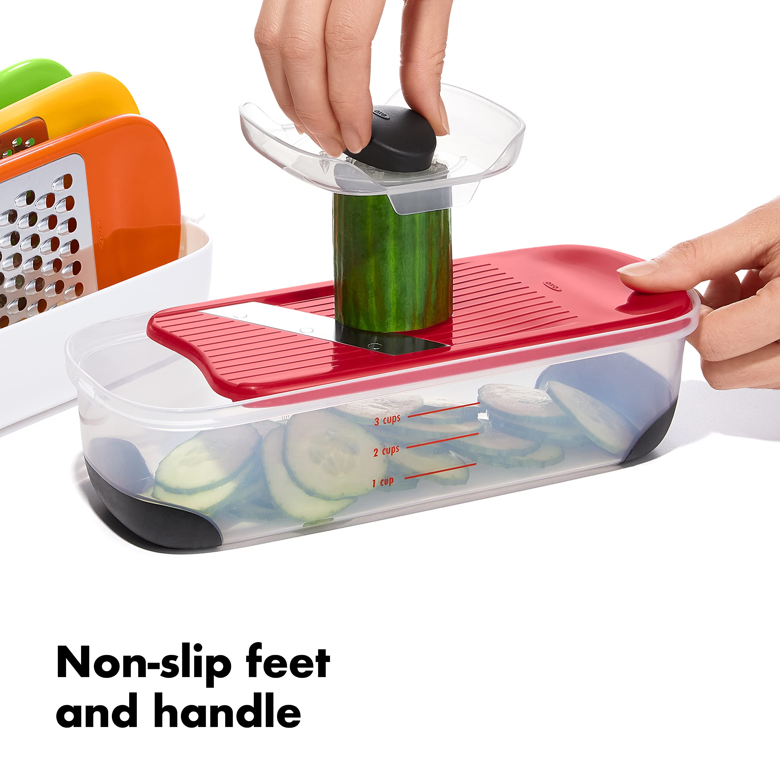 OXO Good Grips julienne slicing surface for precise matchstick cuts