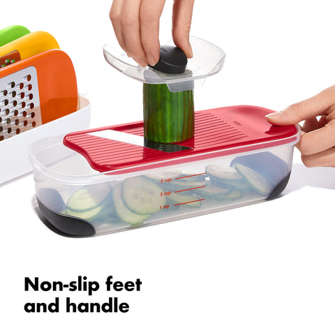 OXO Good Grips julienne slicing surface for precise matchstick cuts