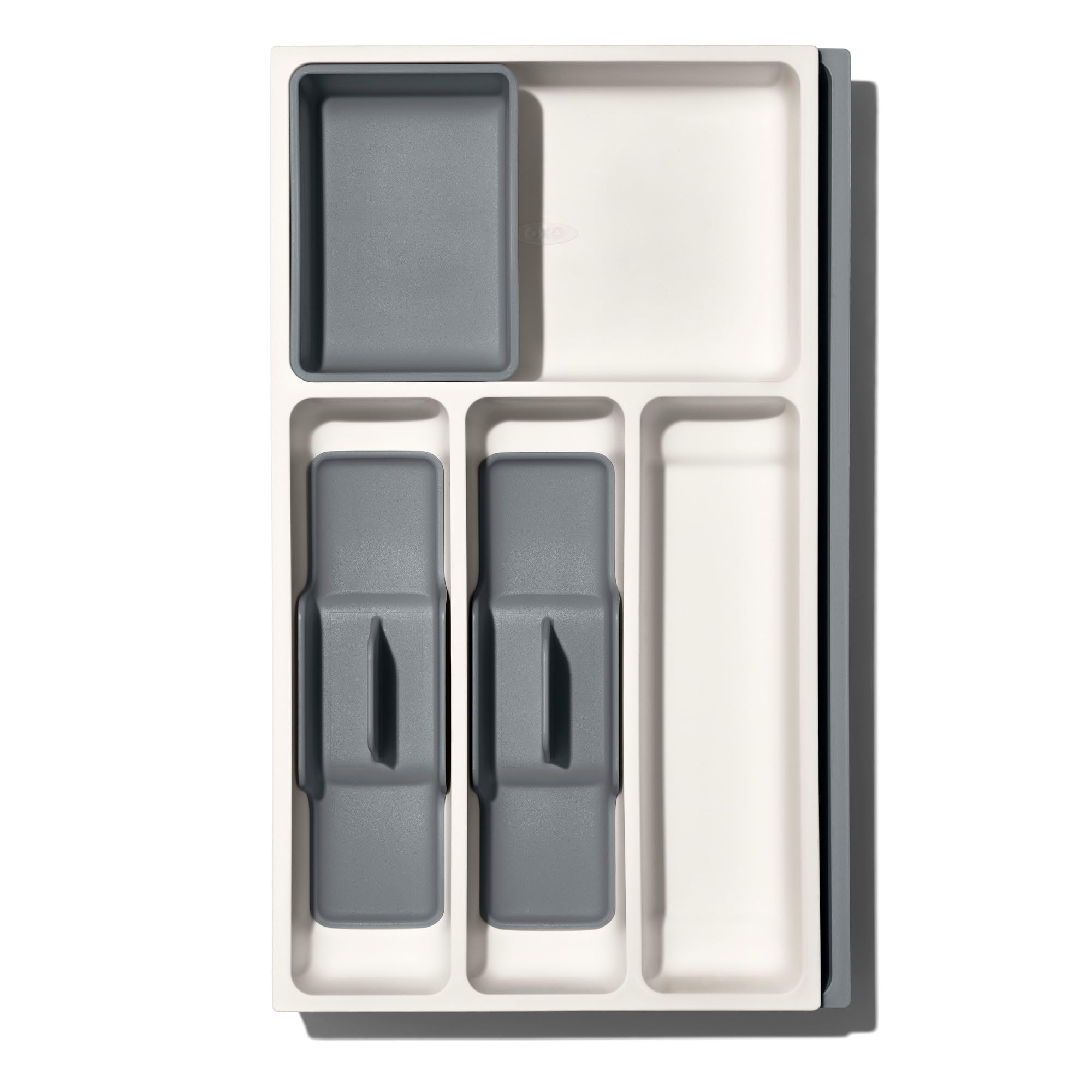OXO Good Grips large open area fits irregular-shaped tools like can openers.