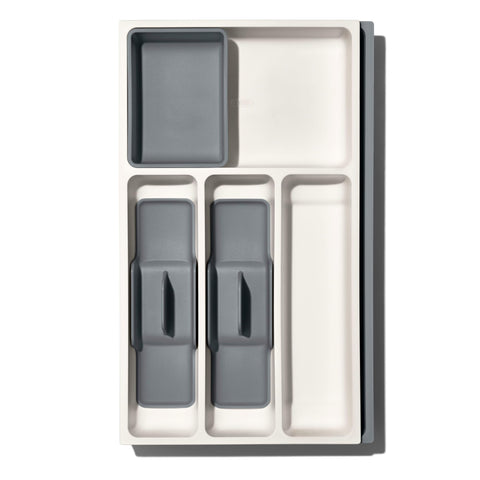 OXO Good Grips large open area fits irregular-shaped tools like can openers.
