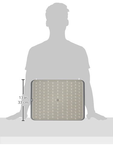 OXO Good Grips drying mat rolled or hung for convenient storage.