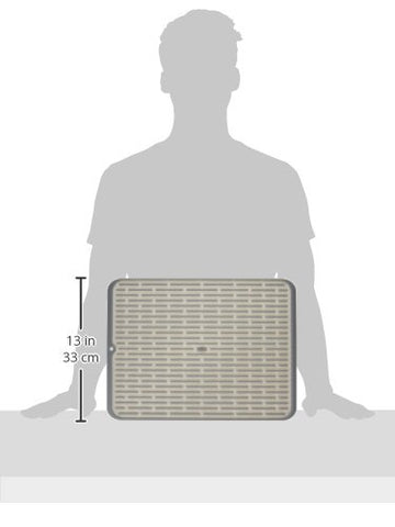 OXO Good Grips drying mat rolled or hung for convenient storage.