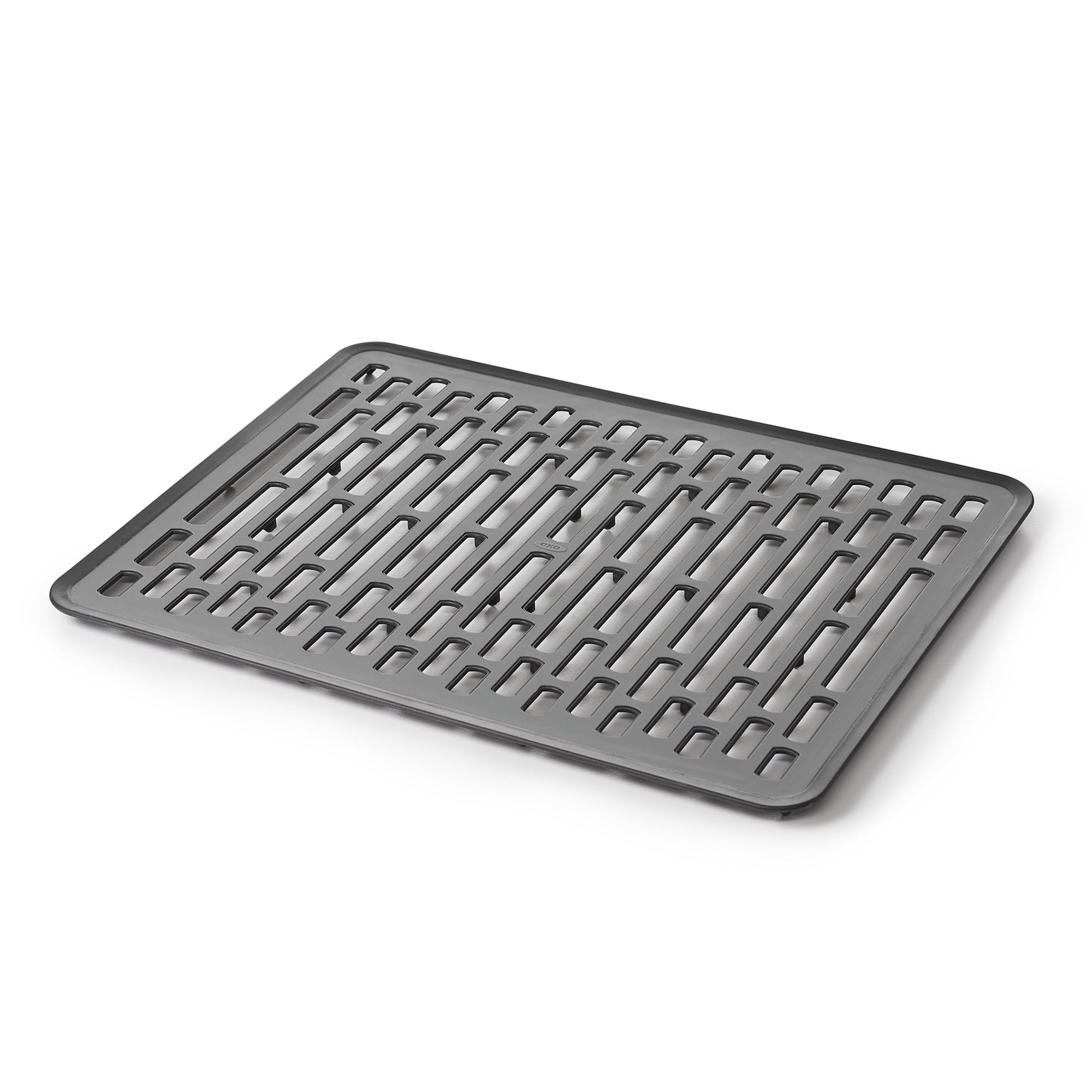 OXO Good Grips Large Sink Mat elevated feet promote airflow for faster drying.