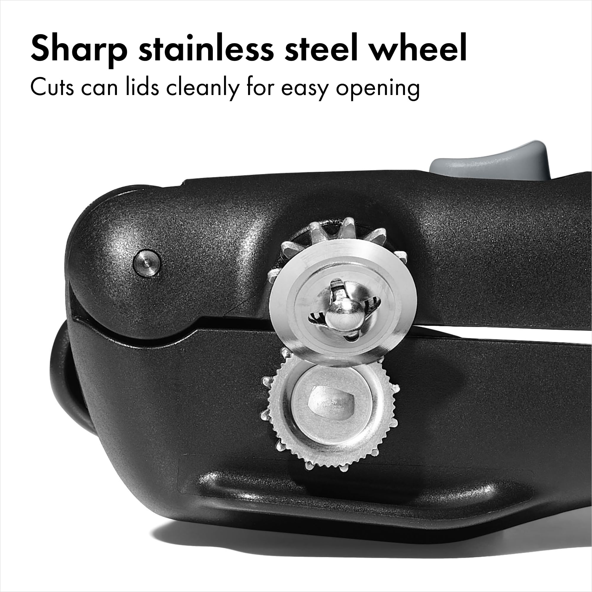 Magnetic handles provide hands free lid removal after opening.