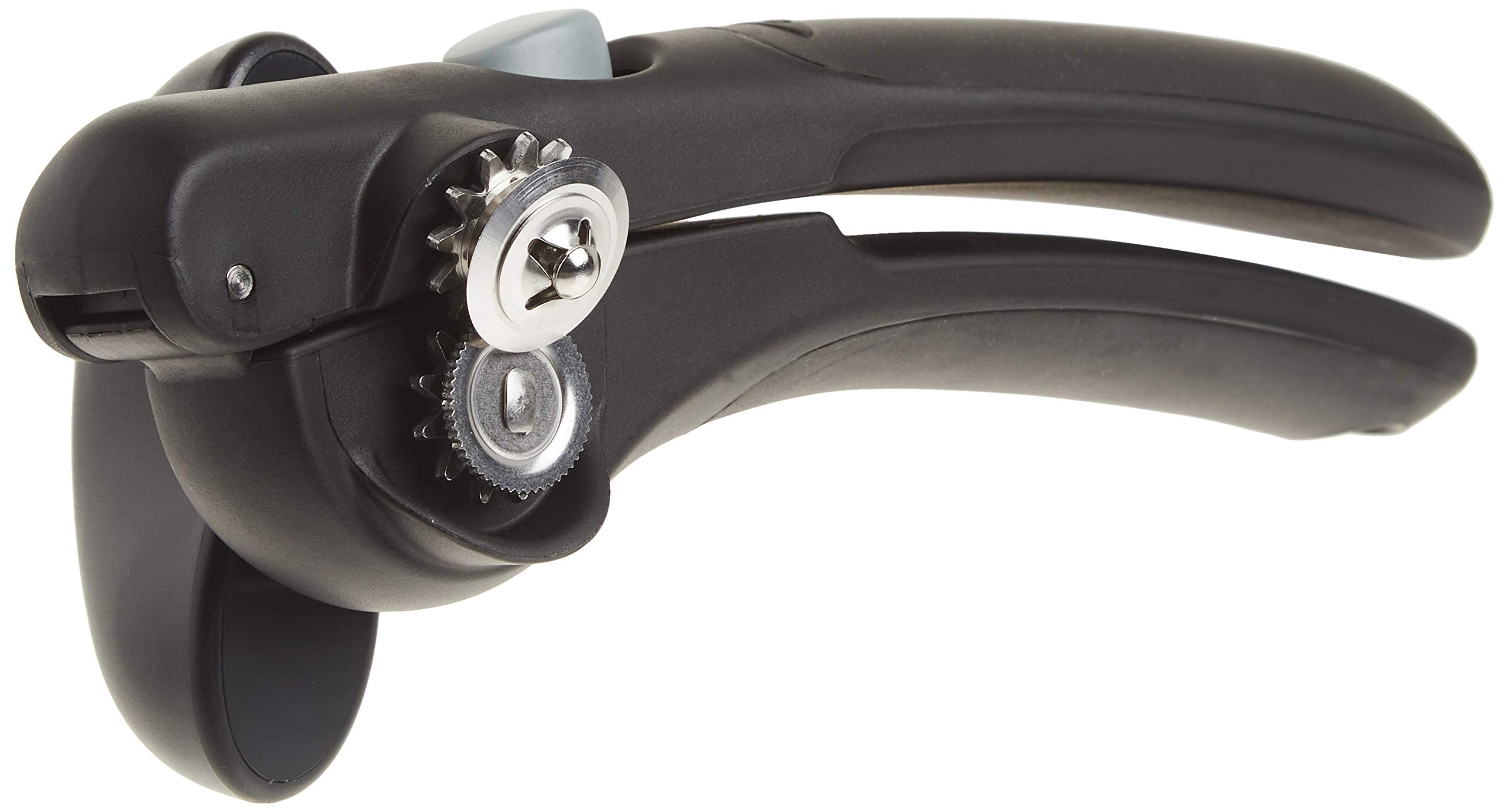 OXO Good Grips locking can opener with Snap-Lock holds the can for easy turning