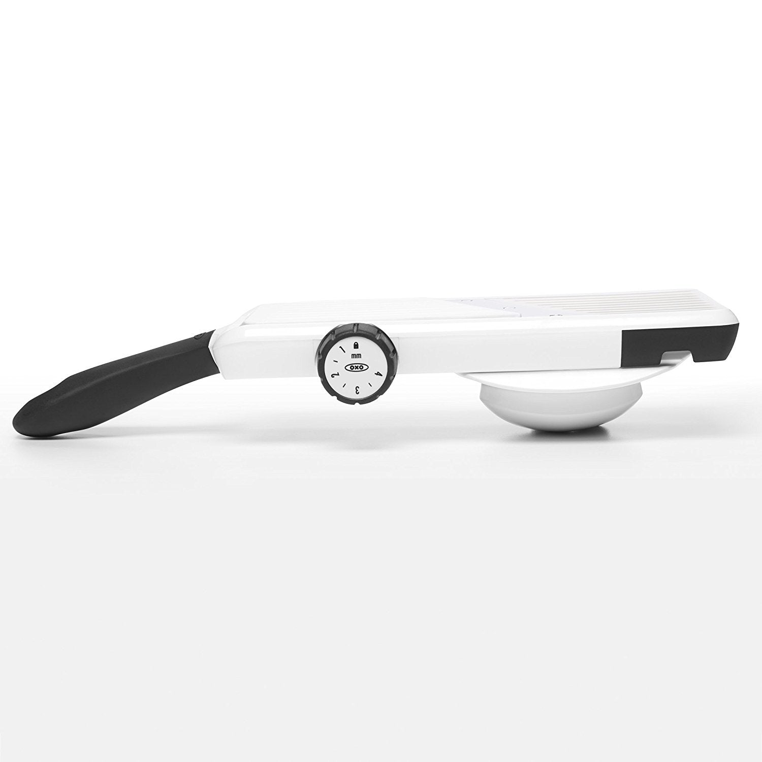OXO Good Grips Large Mandoline clear window lets you monitor progress.