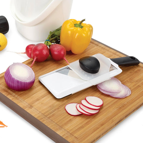 OXO Good Grips Mandoline Slicer clear window helps monitor portions