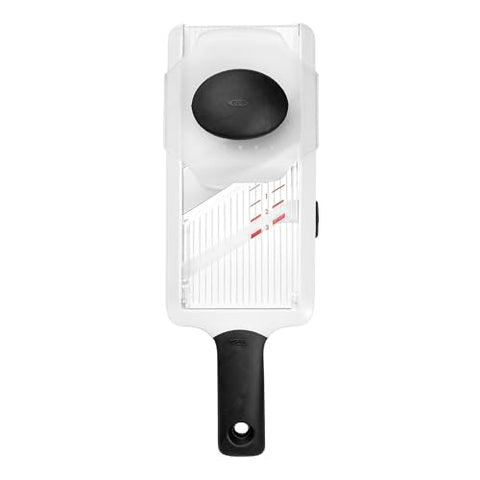 OXO Good Grips Mandoline Slicer non-slip handle provides secure control