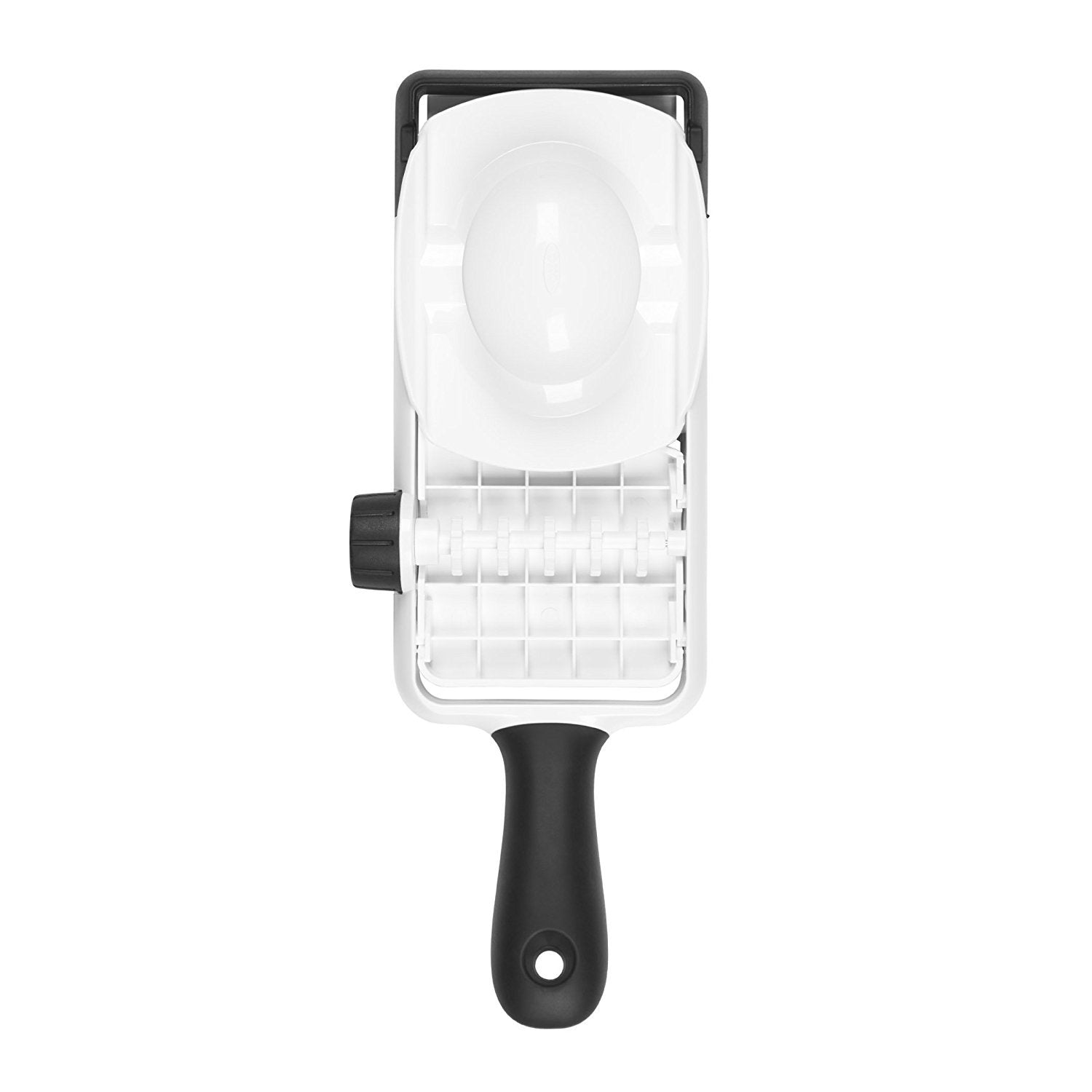 OXO Good Grips Large Mandoline notches let you slice directly over a bowl.