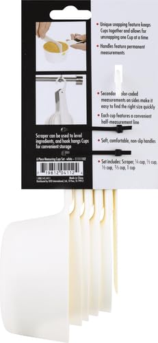 Color-coded measurements on the sides help find the right size quickly.