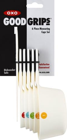 Soft-grip handles provide comfortable, non-slip use while measuring ingredients.
