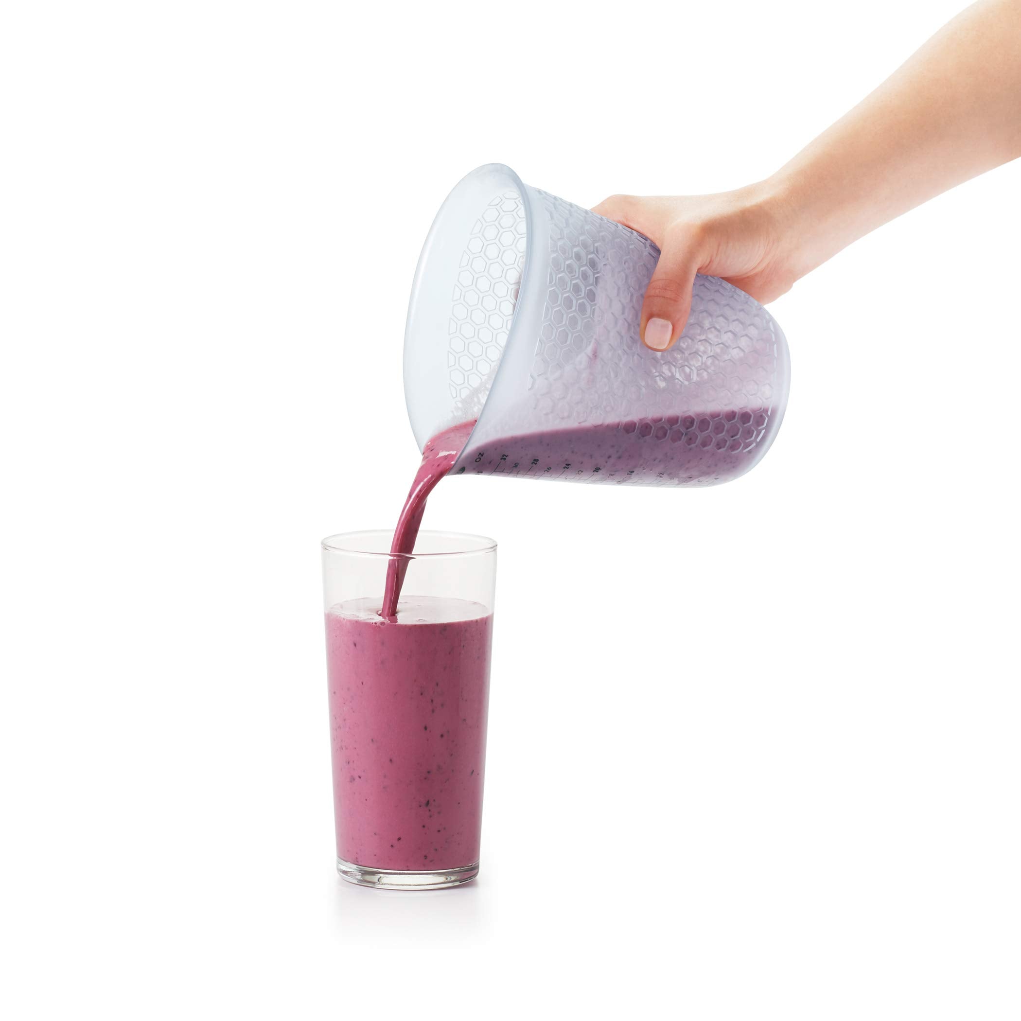 OXO Good Grips dishwasher-safe cup cleans quickly after cooking sessions.