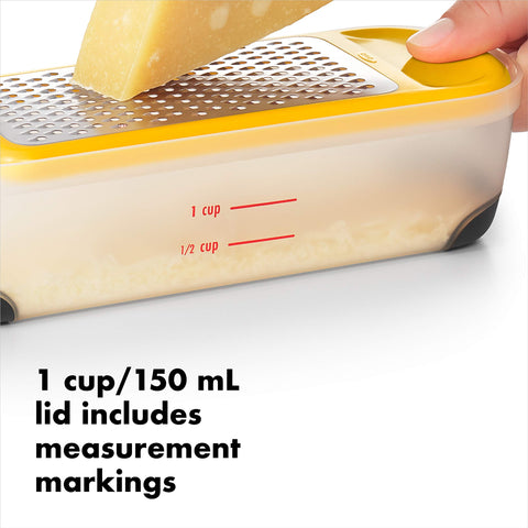 OXO Good Grips mini grate and slice set food holder protects hands during slicing
