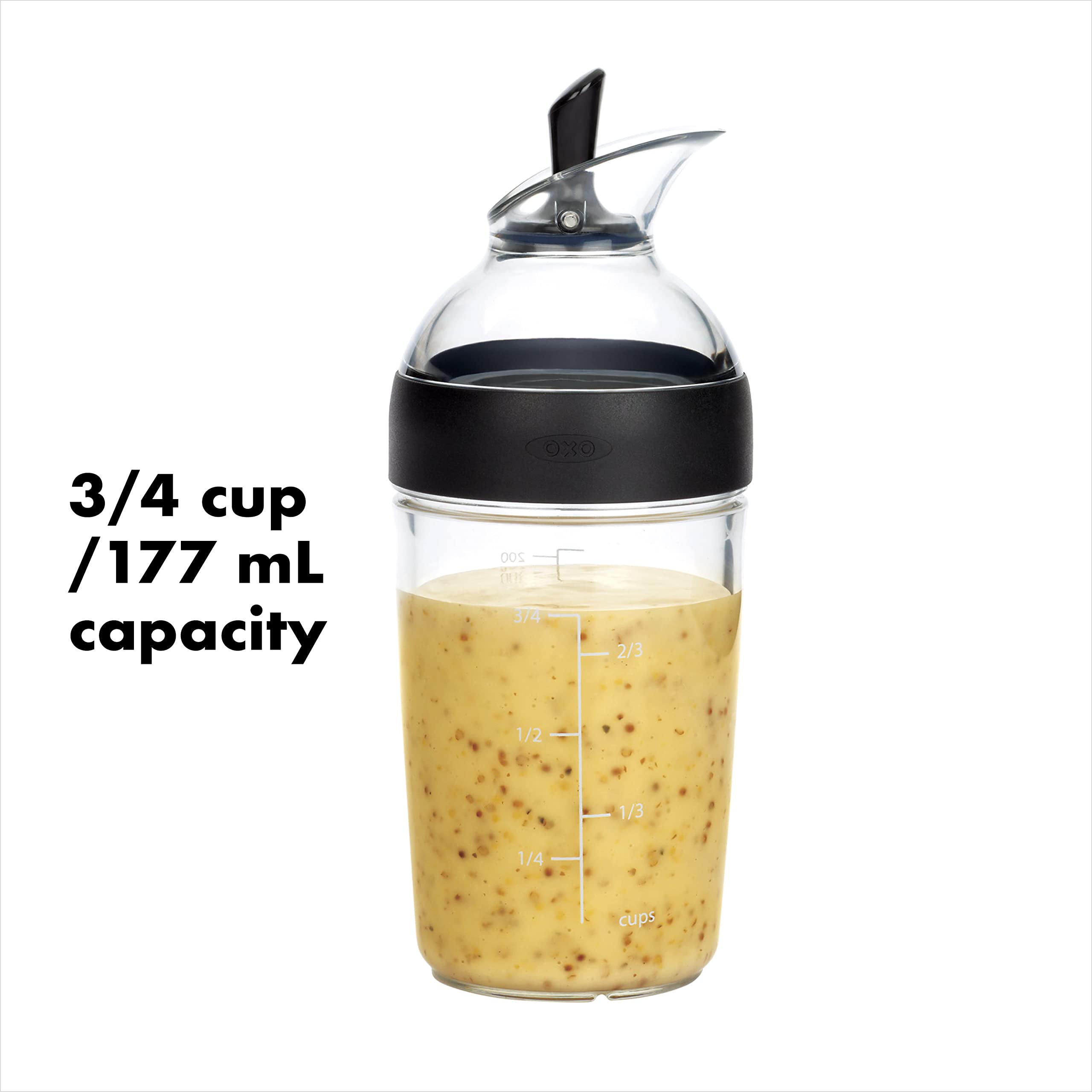 OXO Good Grips mini dressing shaker dishwasher safe for easy cleanup