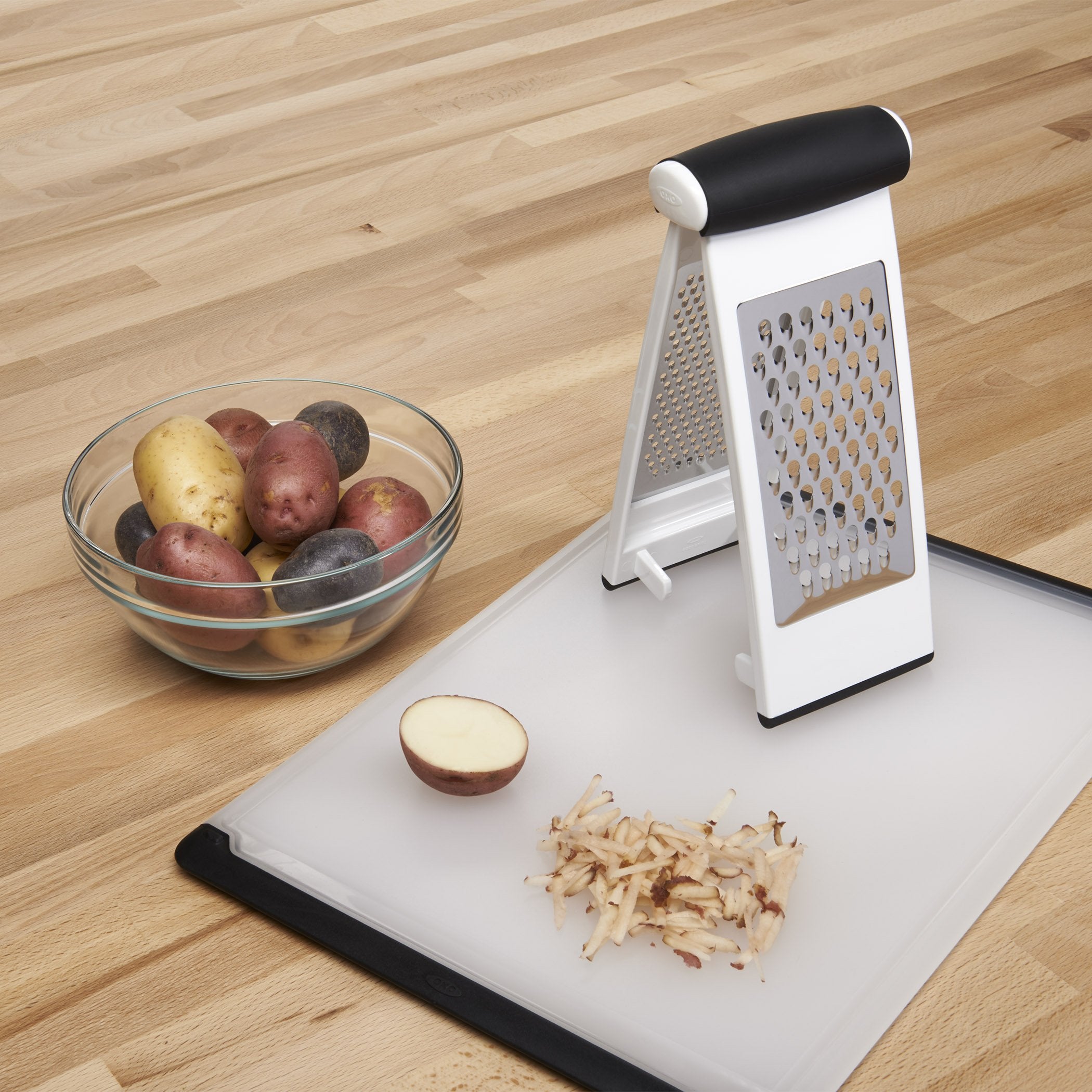 OXO Good Grips Multi Grater's non-slip feet stay put during use