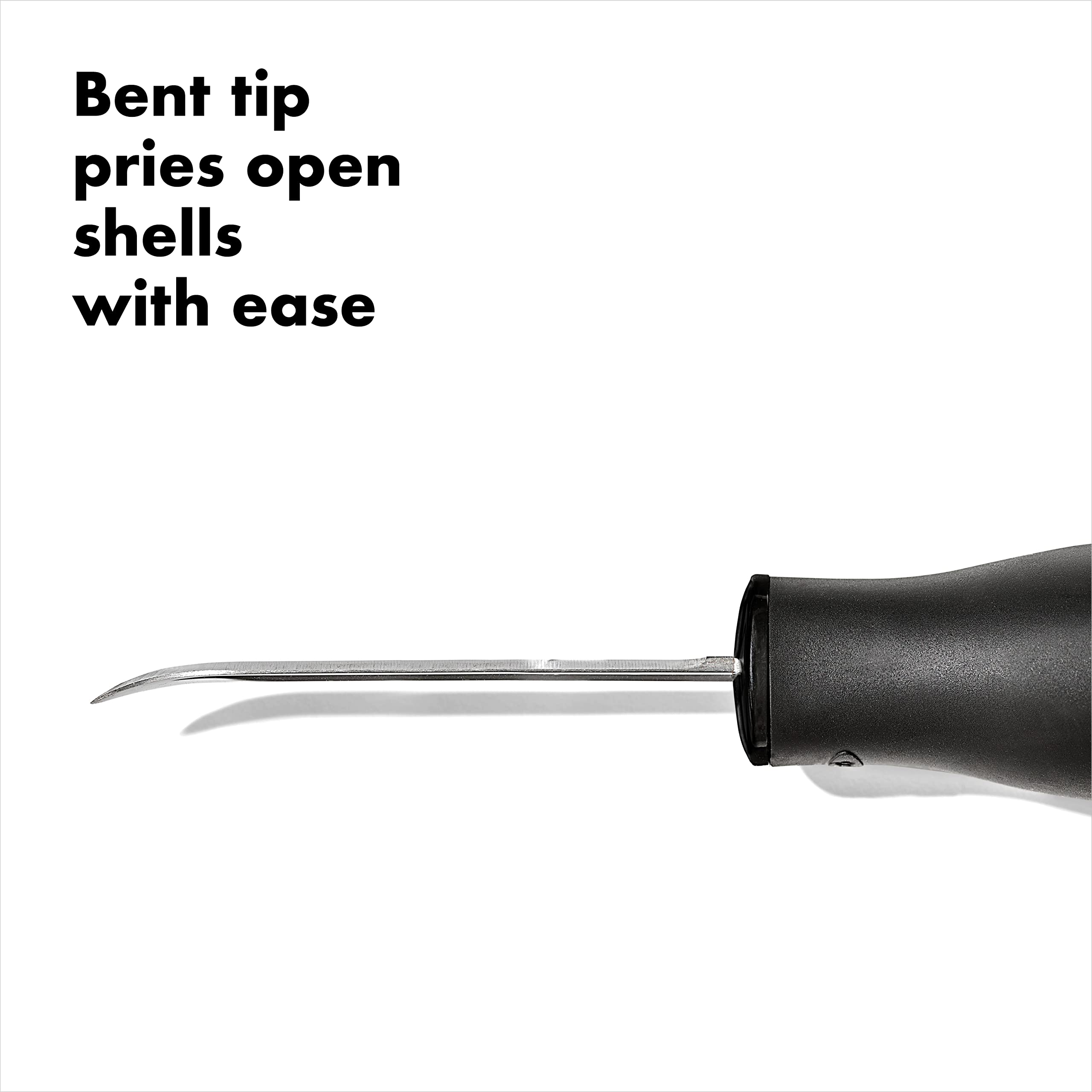 OXO Good Grips Oyster Knife soft non-slip handle stays secure when wet.