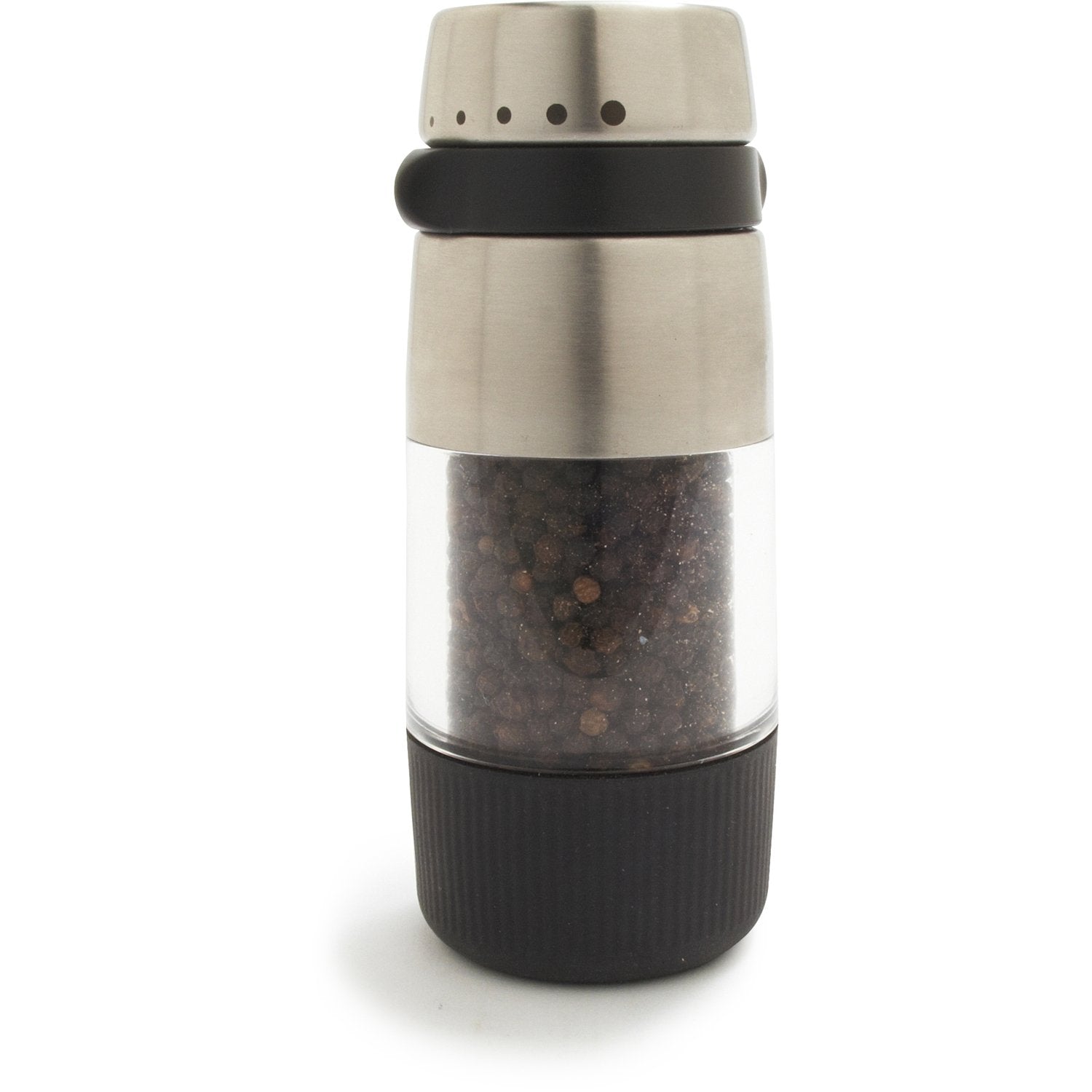 OXO Good Grips Pepper Grinder top-dispense design helps keep countertops clean.
