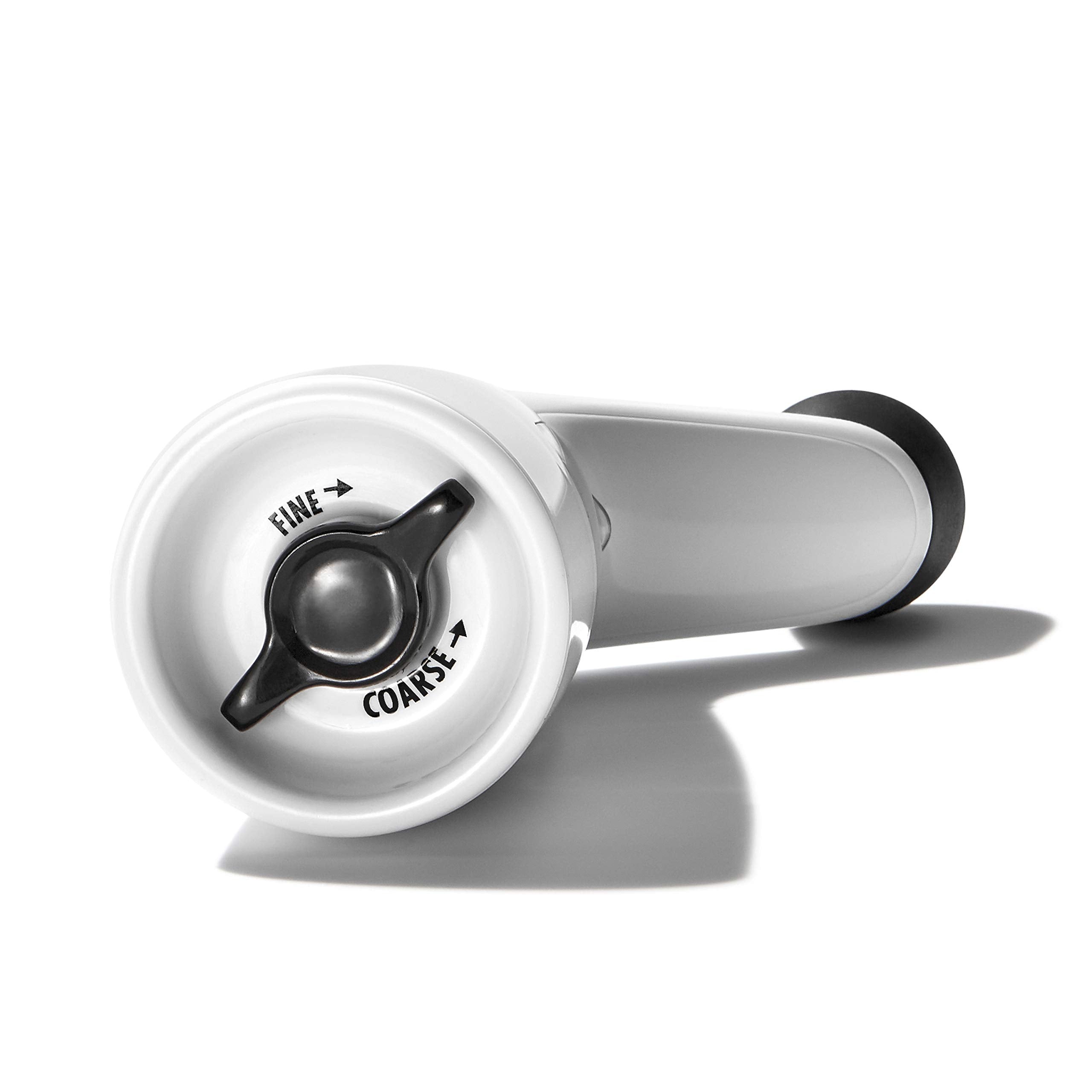 OXO Good Grips pepper mill with snap-on base to keep counters clean
