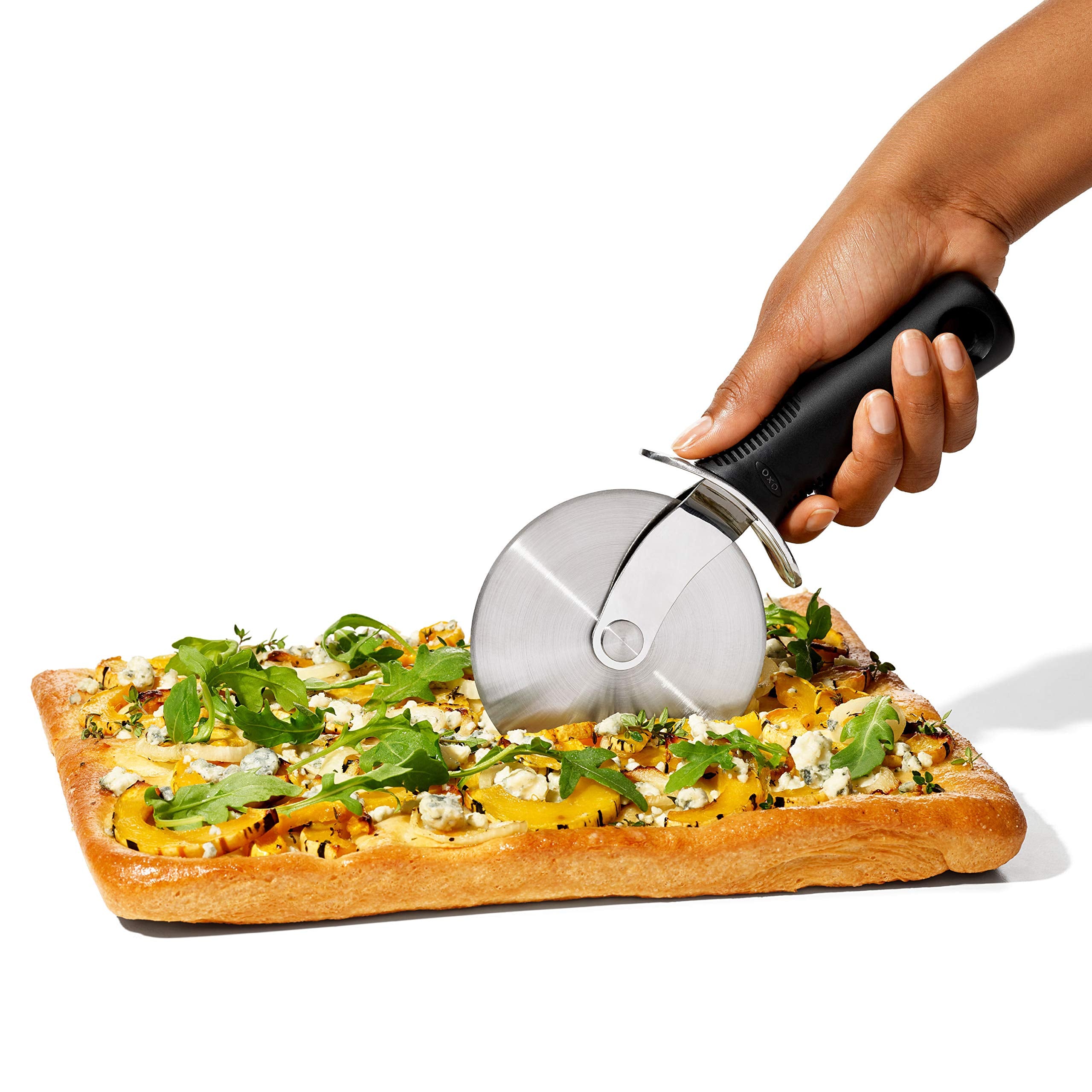 OXO Good Grips pizza wheel compact storage arrangement after use.