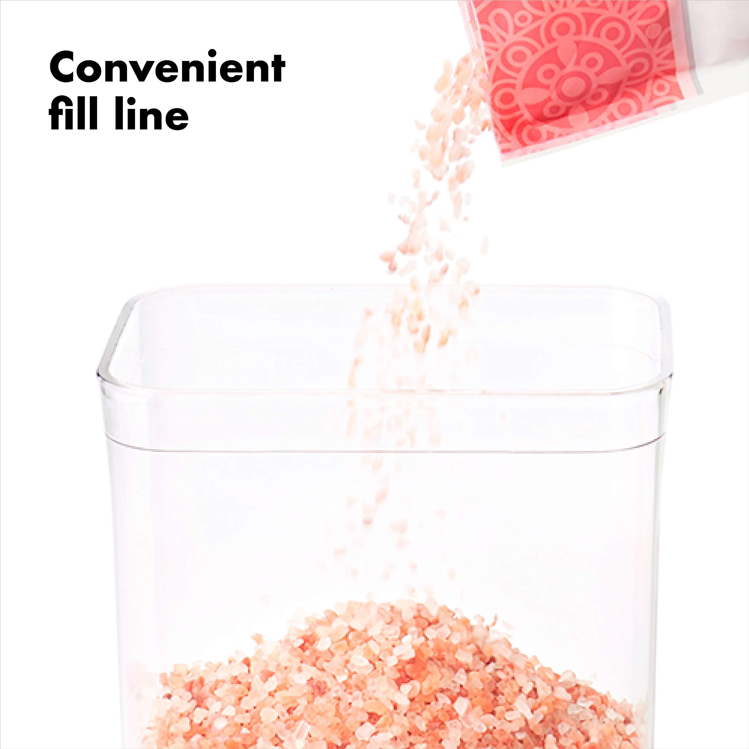 OXO POP stores spices with clear visibility and easy dispensing.