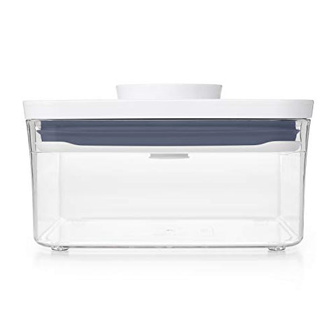 OXO POP stackable design maximizes cabinet space.
