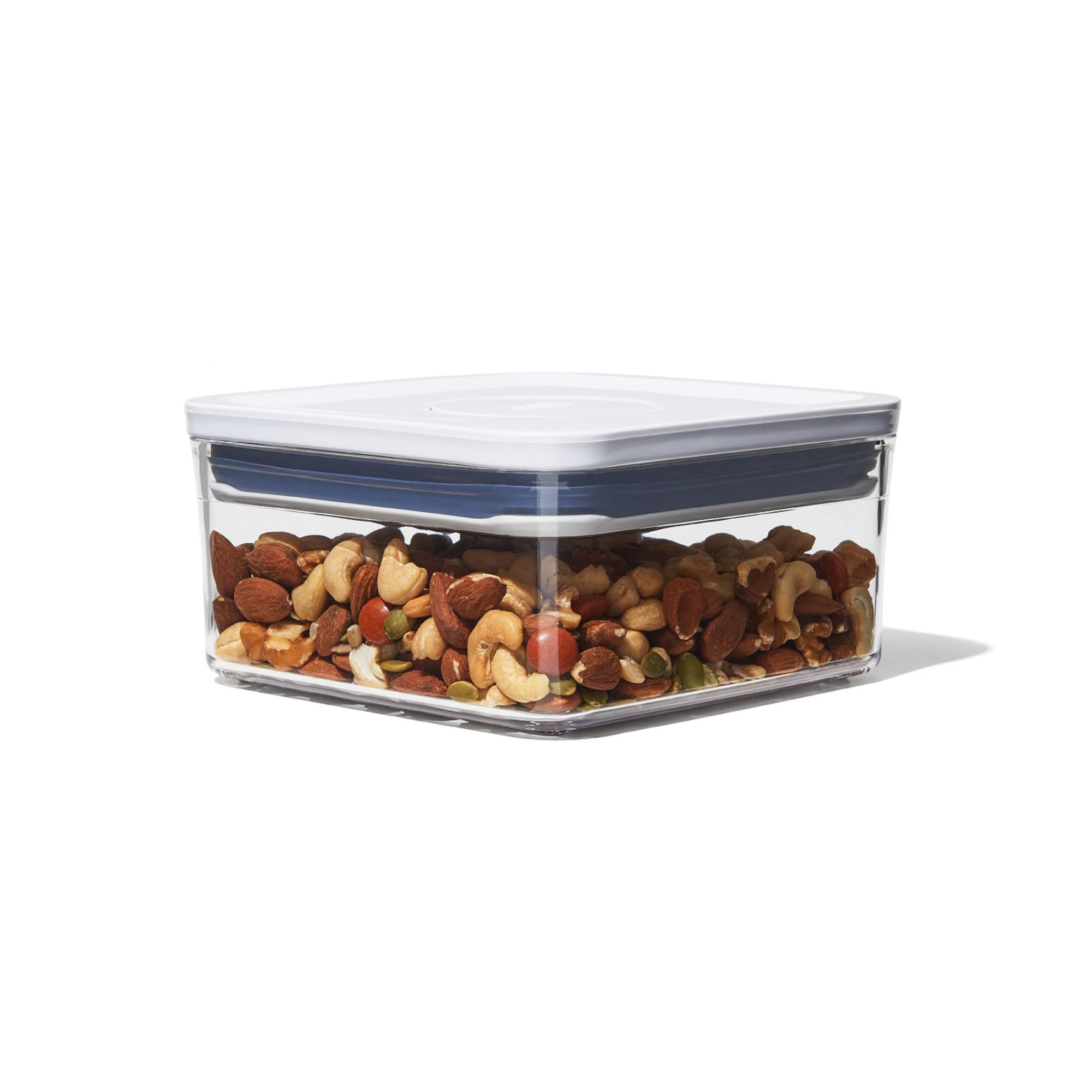 OXO Good Grips POP tea bags container with airtight seal keeps freshness.