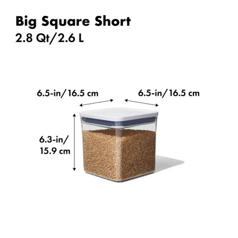 BPA-free, dishwasher-safe design stacks neatly with other POP containers.