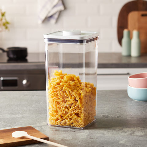 OXO Good Grips POP fill line helps measure flour and sugar effortlessly