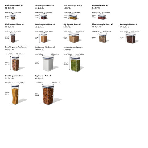 OXO BPA-free POP containers keep nuts fresh and pantry tidy.