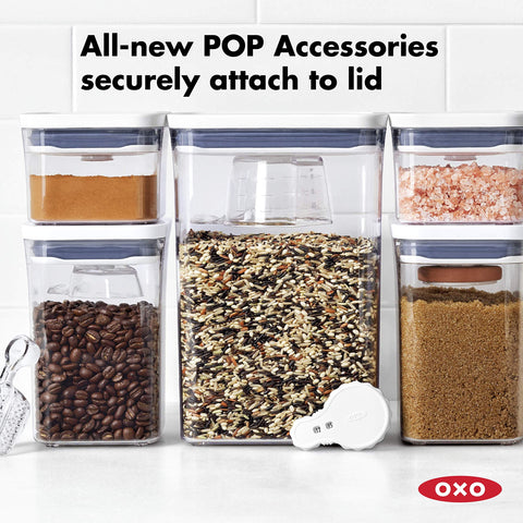OXO Good Grips POP slim mini stores snacks or nuts neatly