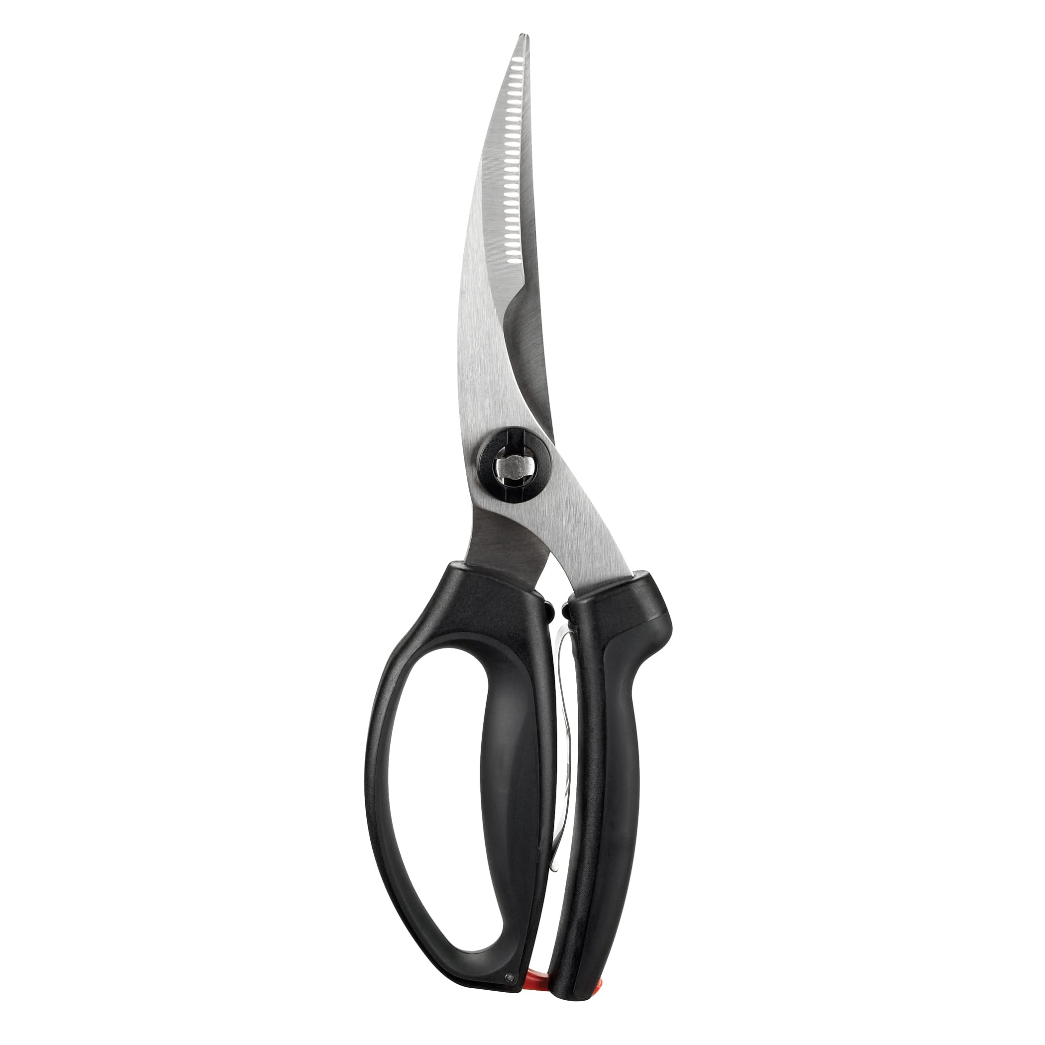 OXO Good Grips poultry shears with bone-notch for secure bone cutting during prep