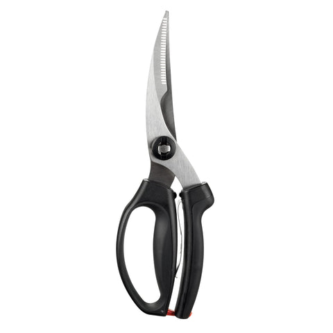 OXO Good Grips poultry shears with bone-notch for secure bone cutting during prep