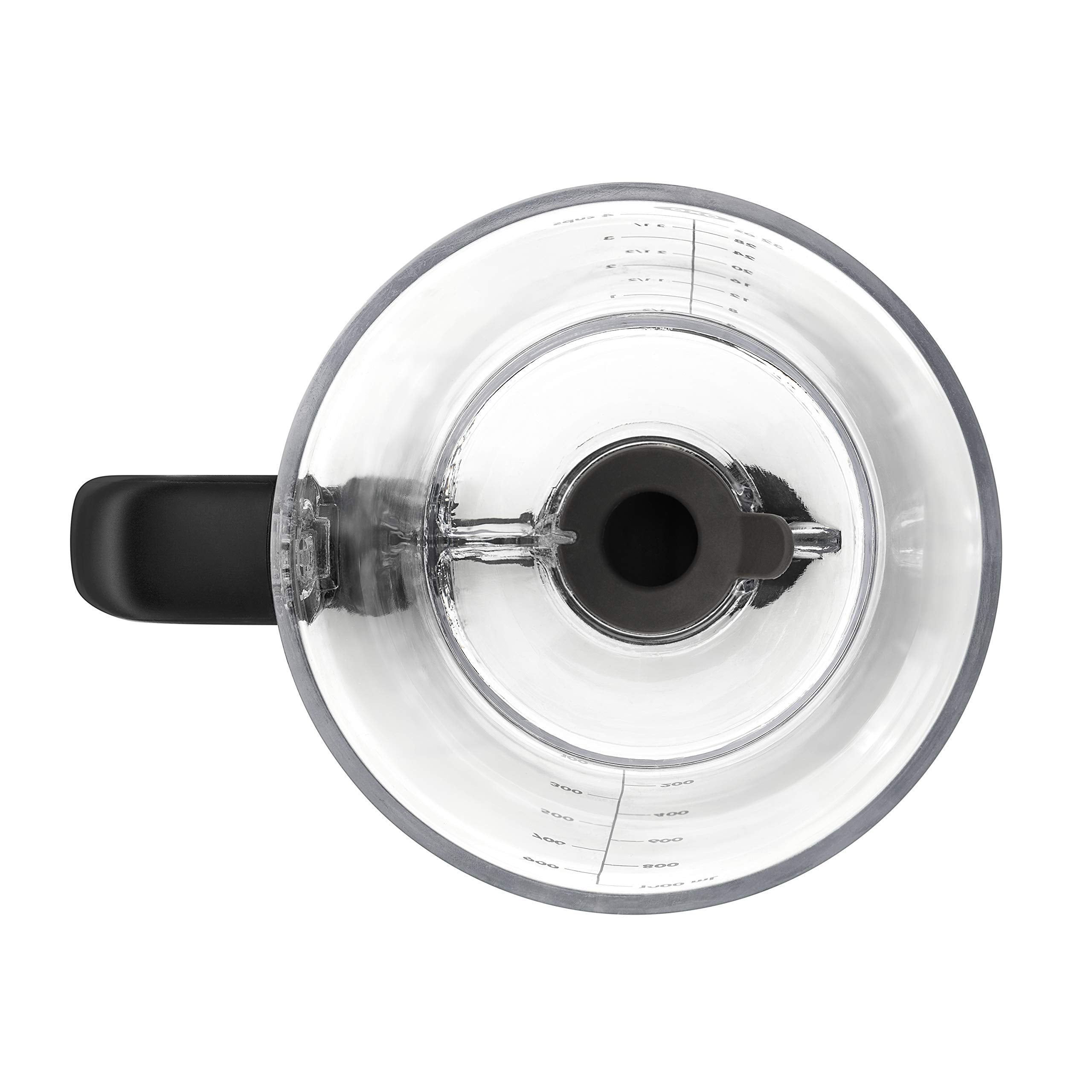 OXO Good Grips Precision Batter Dispenser, measurement marks on BPA-free body up to four cups.