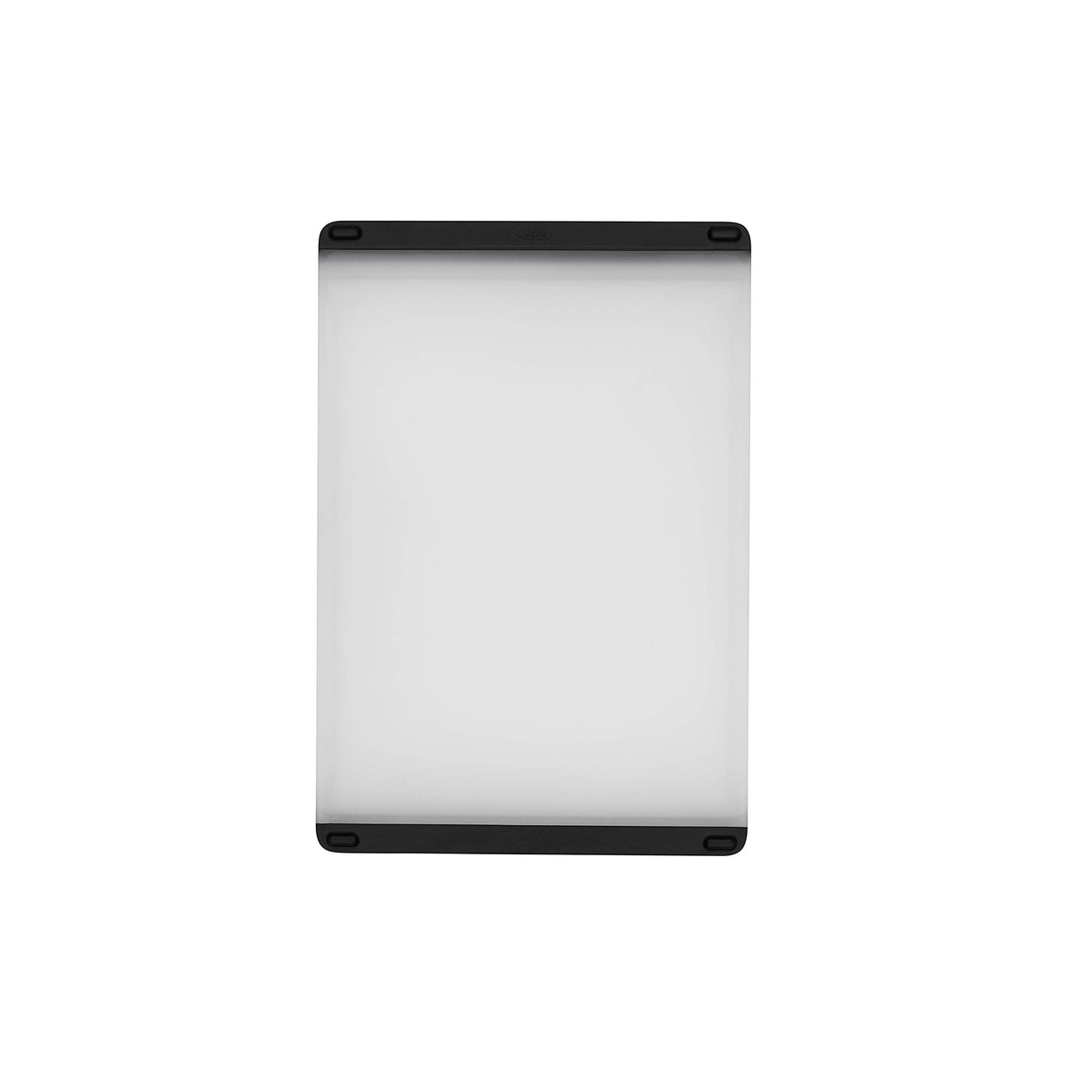 OXO Good Grips Prep Board top view highlights compact size for small prep tasks.