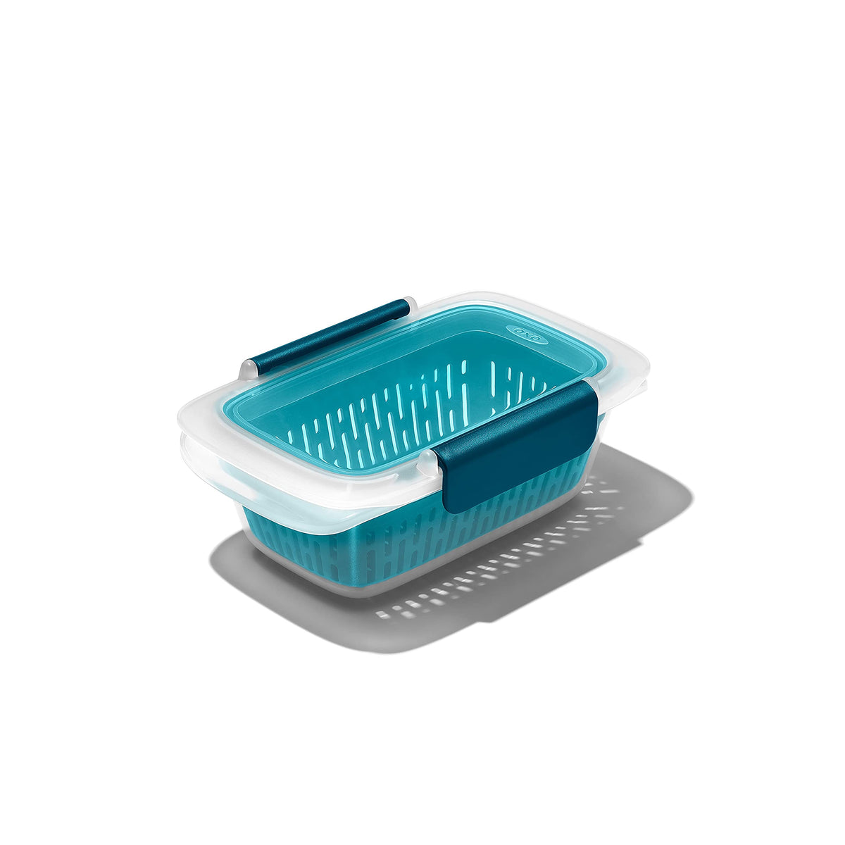 OXO Good Grips Prep & Go basket for rinsing berries before storage.