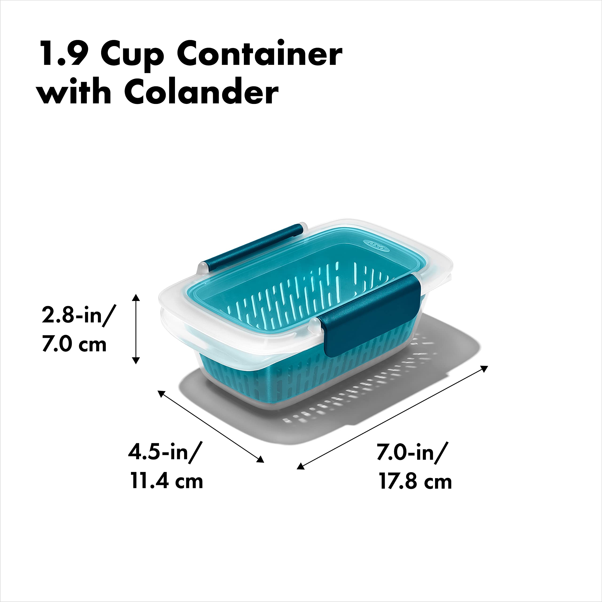 Durable, odor- and stain-resistant OXO Prep & Go design.