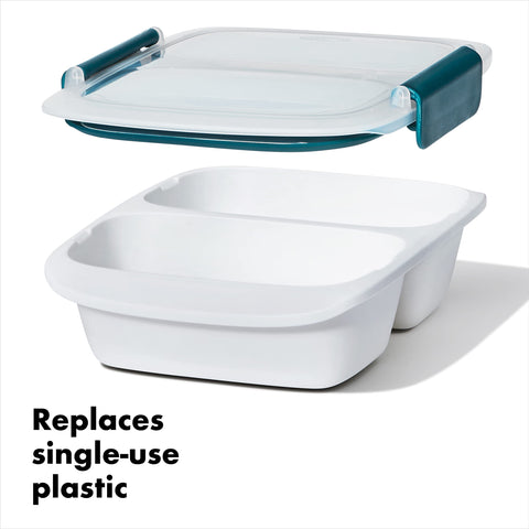 OXO Good Grips Prep & Go stay-cool handles for microwave-to-table transfer