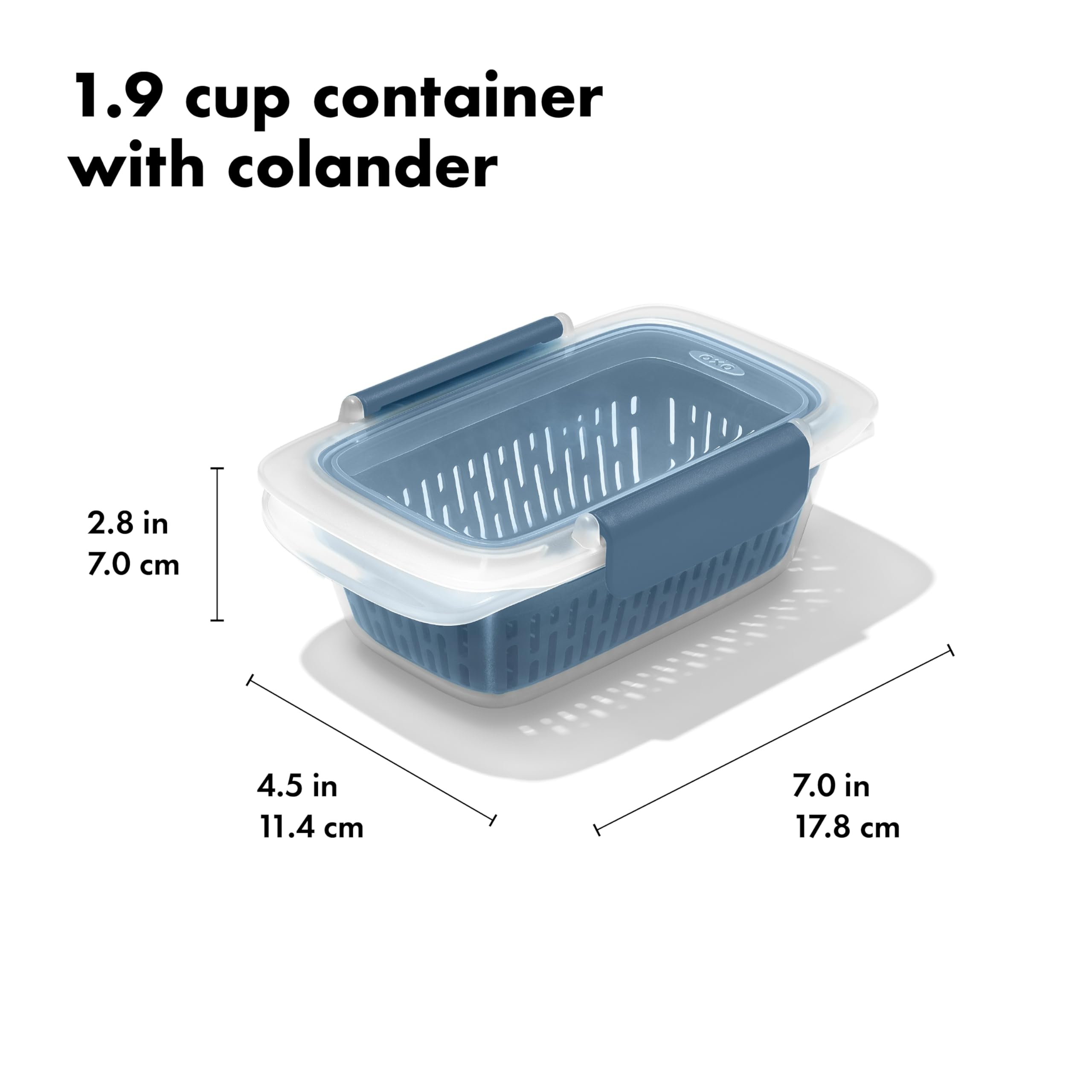 OXO Prep & Go lid with gasket to prevent leaks