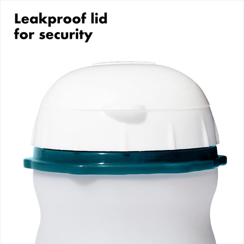OXO Good Grips leakproof cap is easy to grip with wet hands