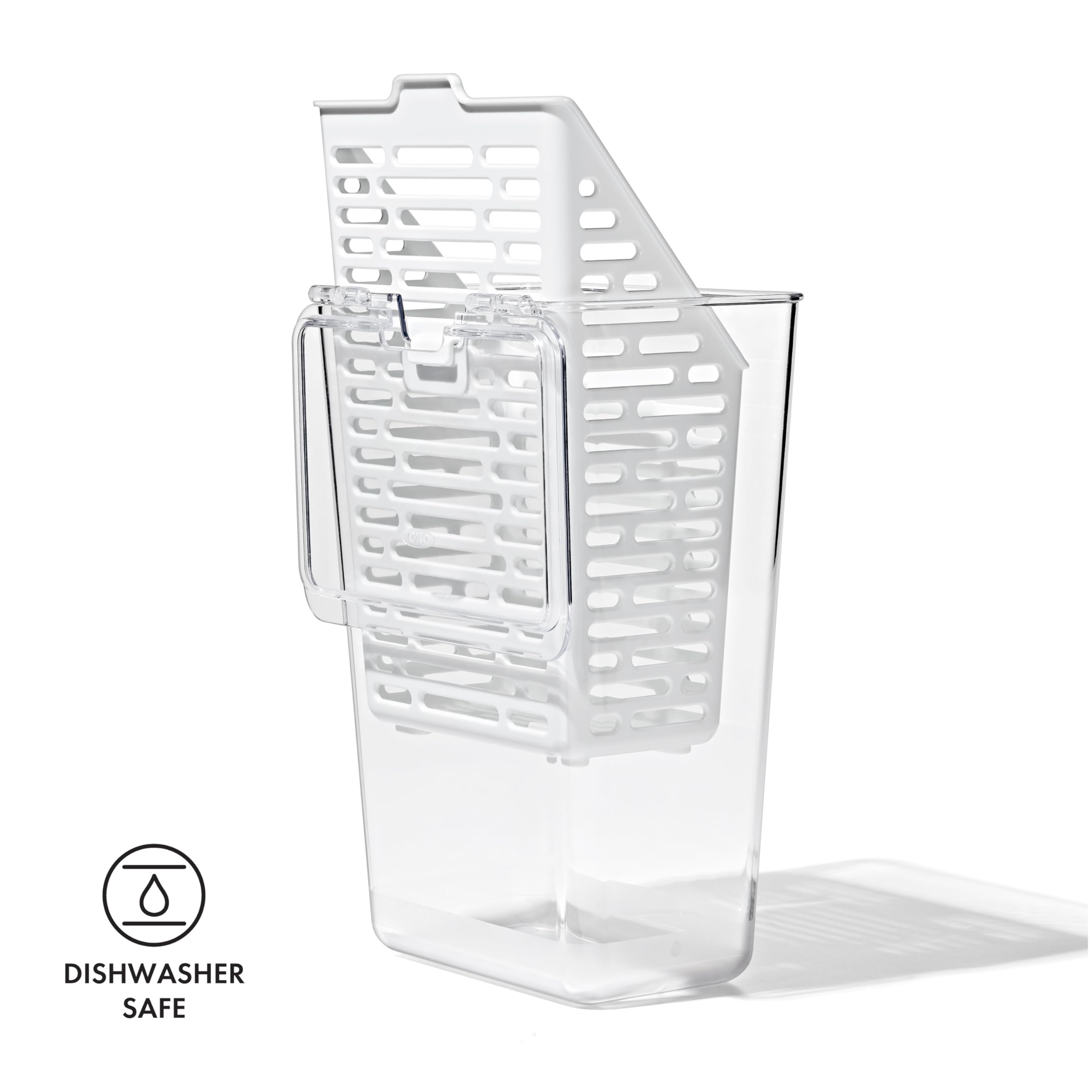 OXO Good Grips Herb Keeper narrow design fits fridge shelves and doors.