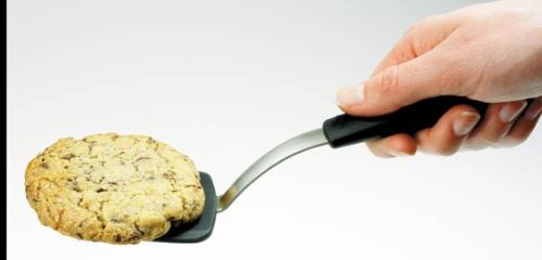 OXO Good Grips rounded corners scrape sticky dough cleanly from spoons