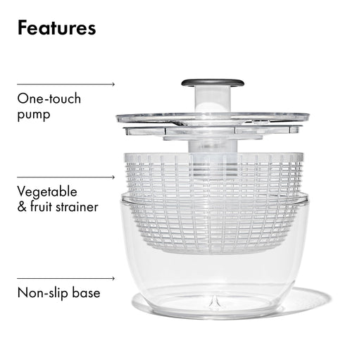 OXO Good Grips 6.22 qt bowl capacity for large batches.