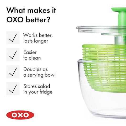 OXO Good Grips Large Spinner handles 6.22 qt capacity