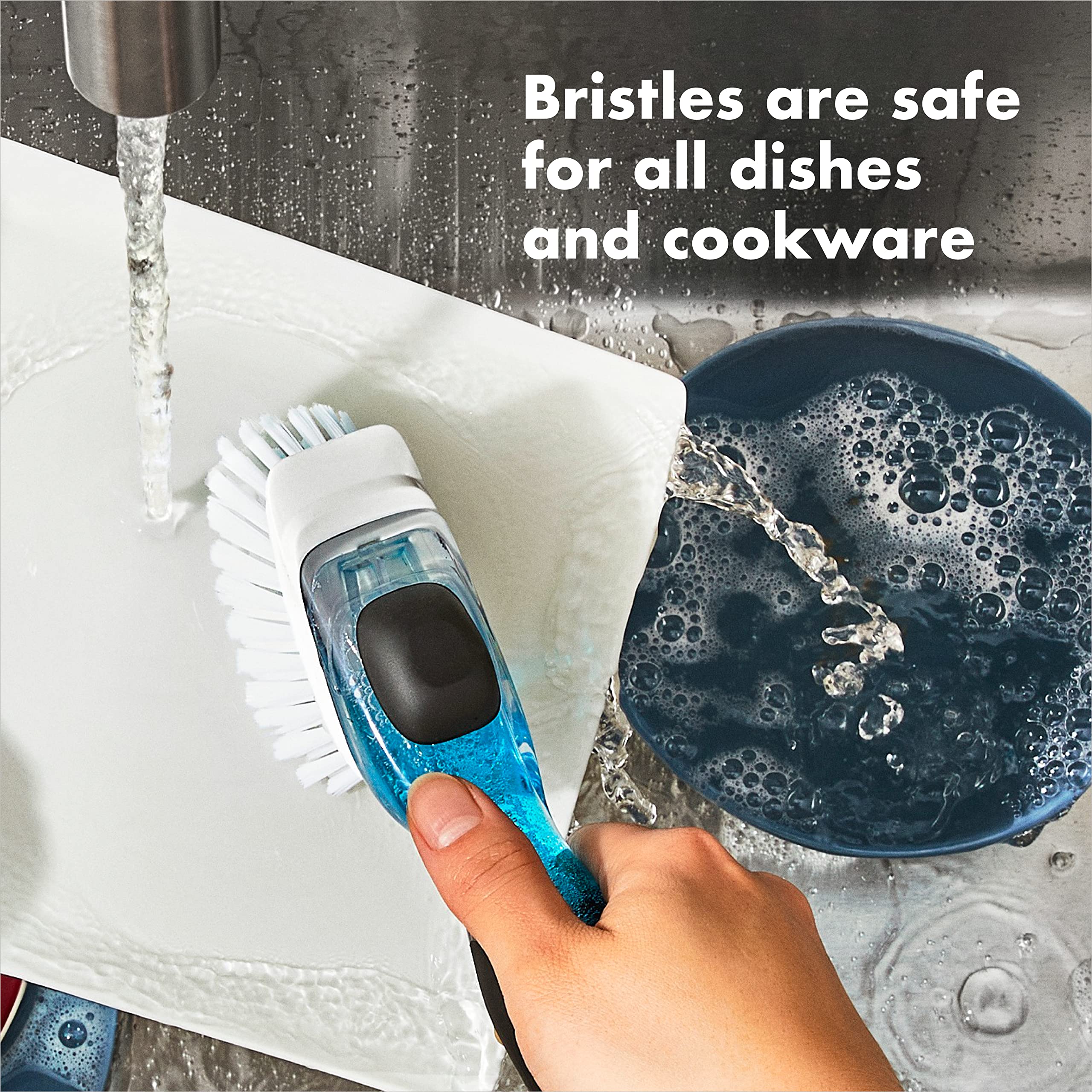OXO Good Grips scraper-back helps remove baked-on residue easily
